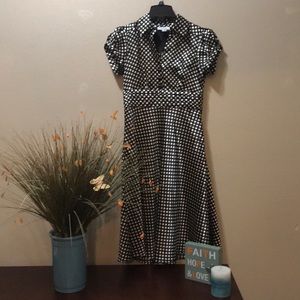 🔴Classy Polka dot satin dress